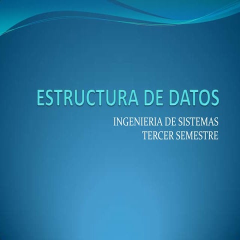 Estructura de datos