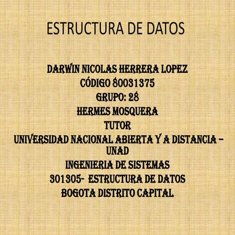 Estructura de datos"DARWIN HERRERA"