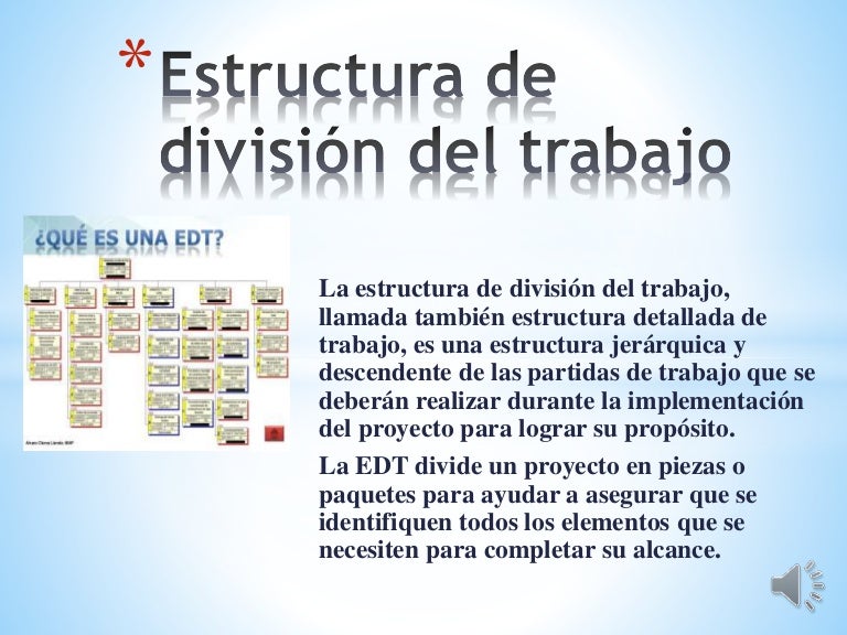 Estructura de división de trabajo