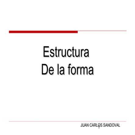 Estructura de la forma