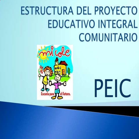 Estructura del proyecto educativo integral comunitario