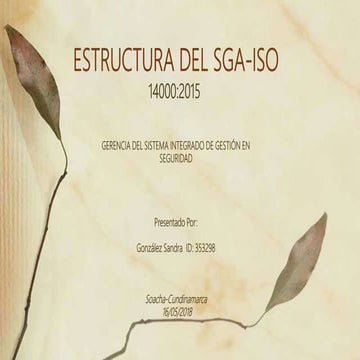 Estructura del sga | PPTX