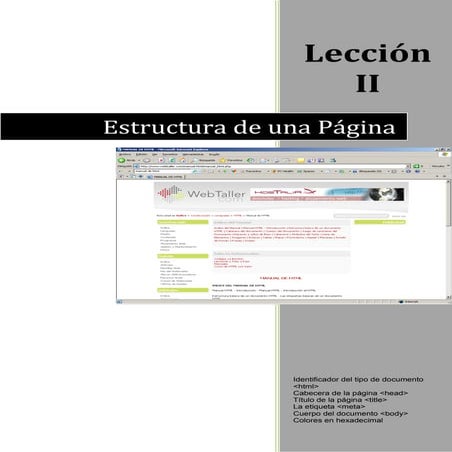 Estructura de una página html