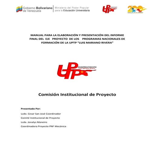 Manual de proyecto uptaeb | PDF