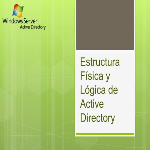 Estructura fisica y logica de active directory