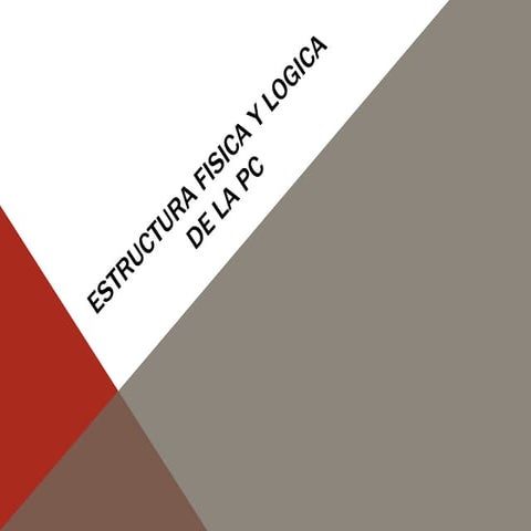 Estructura fisica y logica de la pc