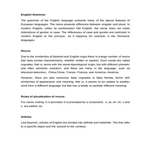 Estructura gramatical