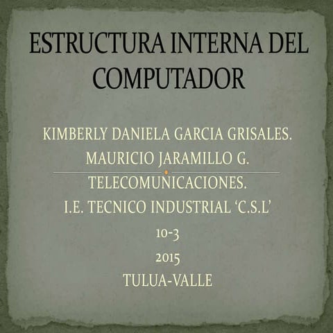 Estructura Interna Del Computador