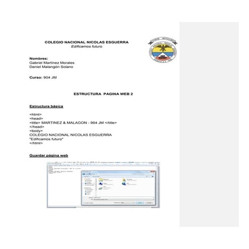 Estructura Página Web 2