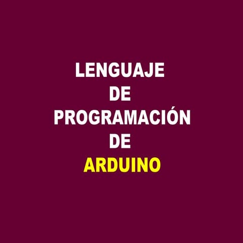 Estructura programa arduino