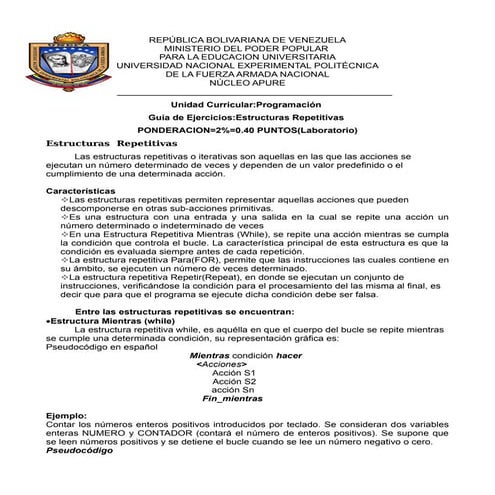 Estructurarepetitivas 091023140353-phpapp01