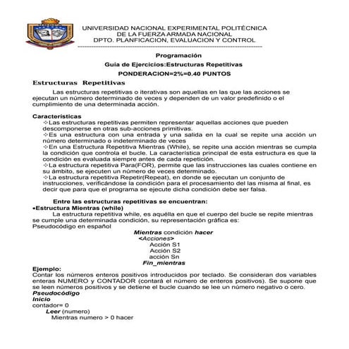 Estructura Repetitivas