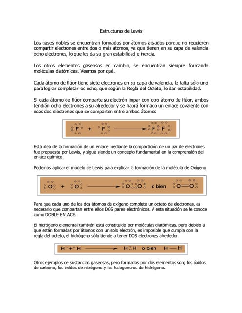 Clase química I estructura de Lewis | PPT