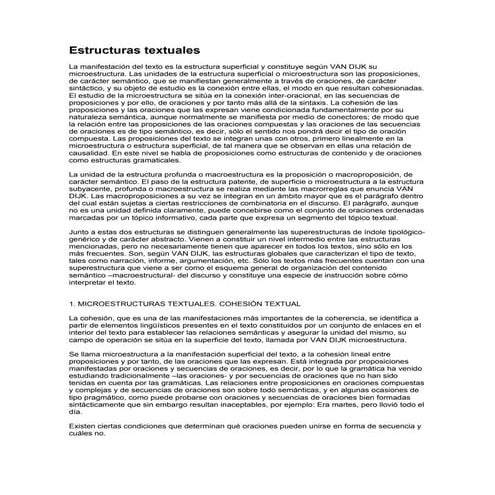 Estructuras textuales (1)