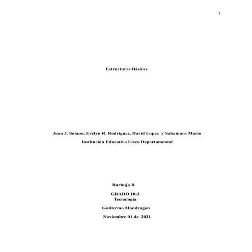 Estructuras básicas 10 3 