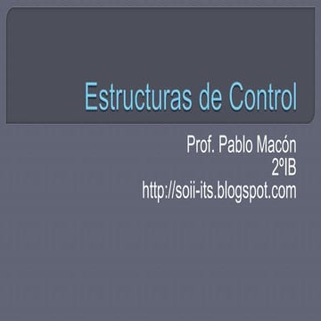 Estructuras de control 1