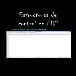 Estructuras de control en php