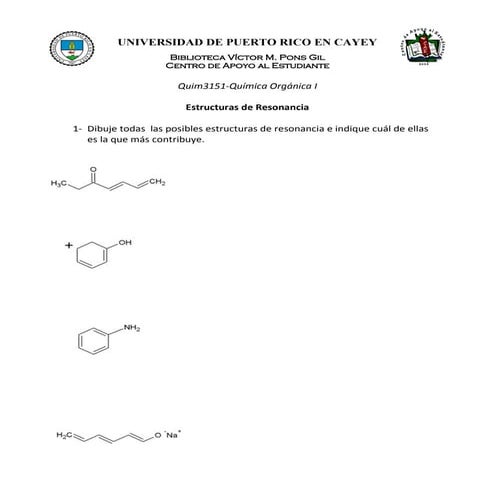 Estructuras de resonancia  