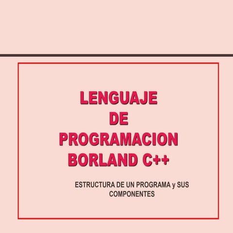 Estructuras de un programa