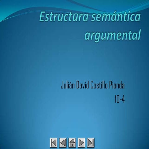 Estructura semantica argumental | PPTX