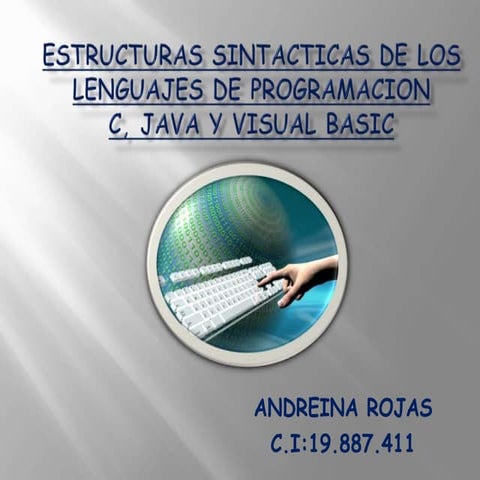 Estructura sintactica de los lenguajes de programacion
