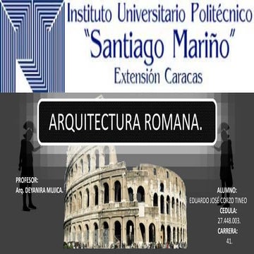 ESTRUCTURA ll. PRESENTACION DE LA ANTIGUA ROMA. 