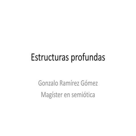Estructuras profundas