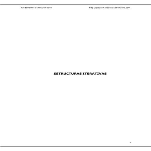 Estructuras repetitivas