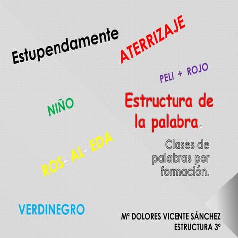 Estructura y clase de palabras
