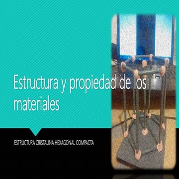 estructura cristalina hexagonal compacta | PPTX