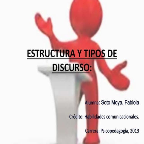 Estructura y tipos de discurso