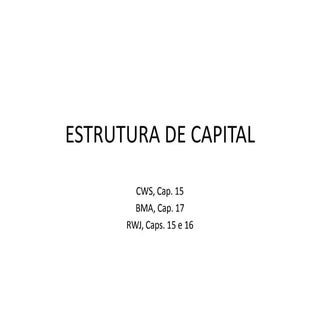 Estrutura de capital