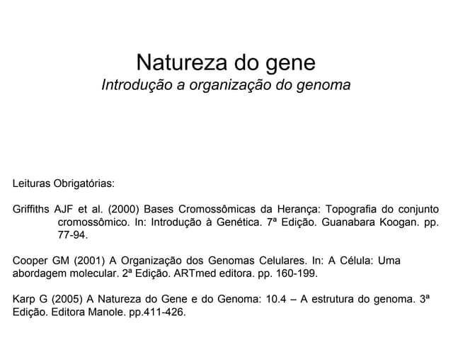 Estrutura do gene