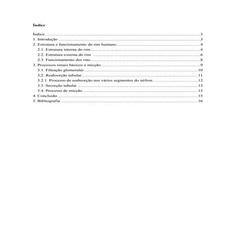Estrutura e funcionamento do rim humano | DOC