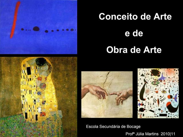 Estética conceito de arte e obra de...