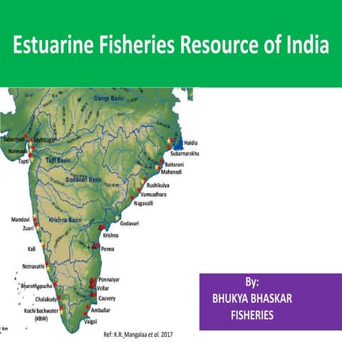 Estuarine fisheries resource of India By B.pptx