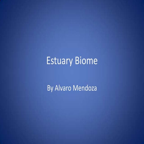 Estuary biome