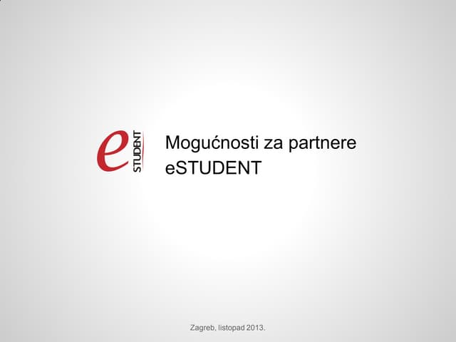 eSTUDENT partnerska prezentacija 2013/14