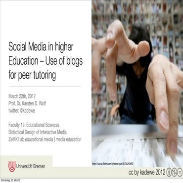Social media in higher education 
