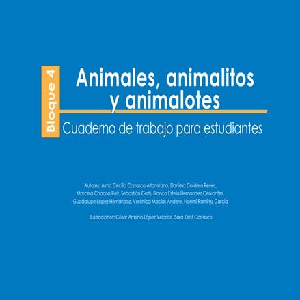 Estudiantes primaria 4. animales, animalitos y animalotes