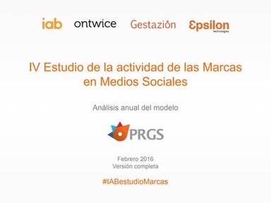 Estudio de la Actividad de las marcas en Medios Sociales