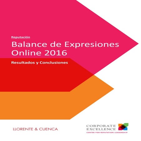 Estudio. Balance de Expresiones Online 2016