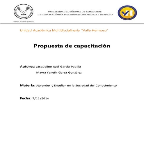 Estudio de caso - PROPUESTA DE CAPACITACION | DOCX