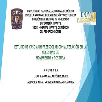 Plan de Cuidados para un preescolar con Parálisis Cerebral