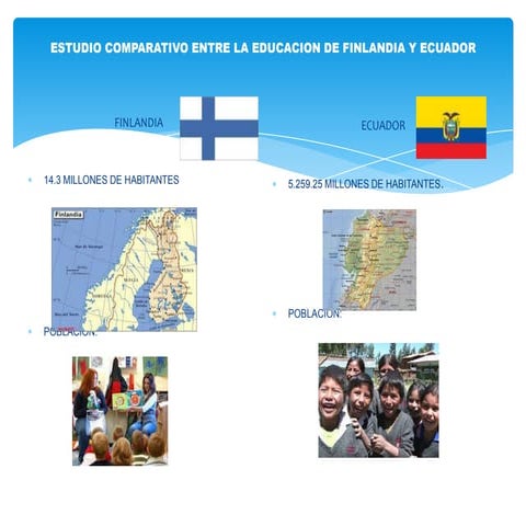 Estudio comparativo entre la educacion de finlandia y