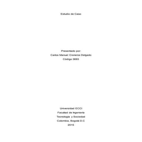 Estudio de caso