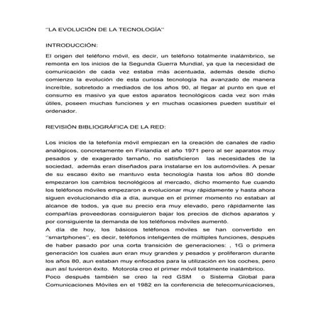 La evolución del teléfono móvil