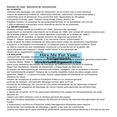 Estudio de caso Salchicha de Johnsonville   EL CLIENTE  Joh.pdf
