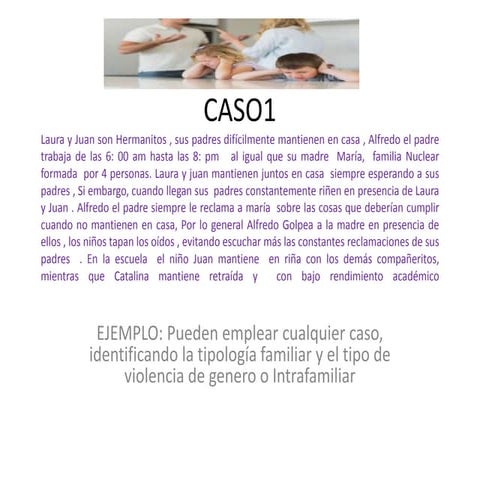 Estudio de casos violencia intrafamiliar