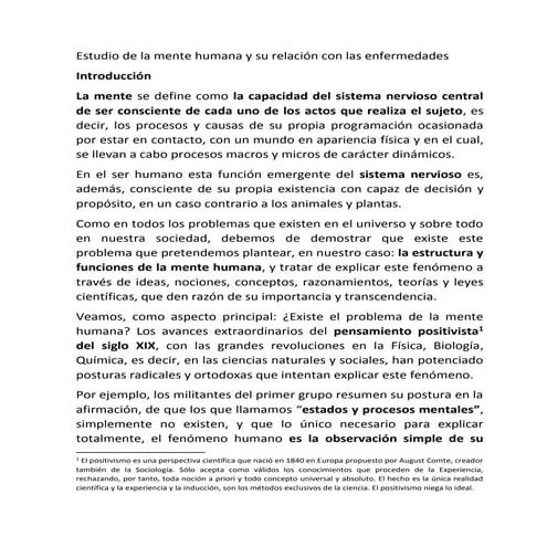 Estudio de la conciencia humana